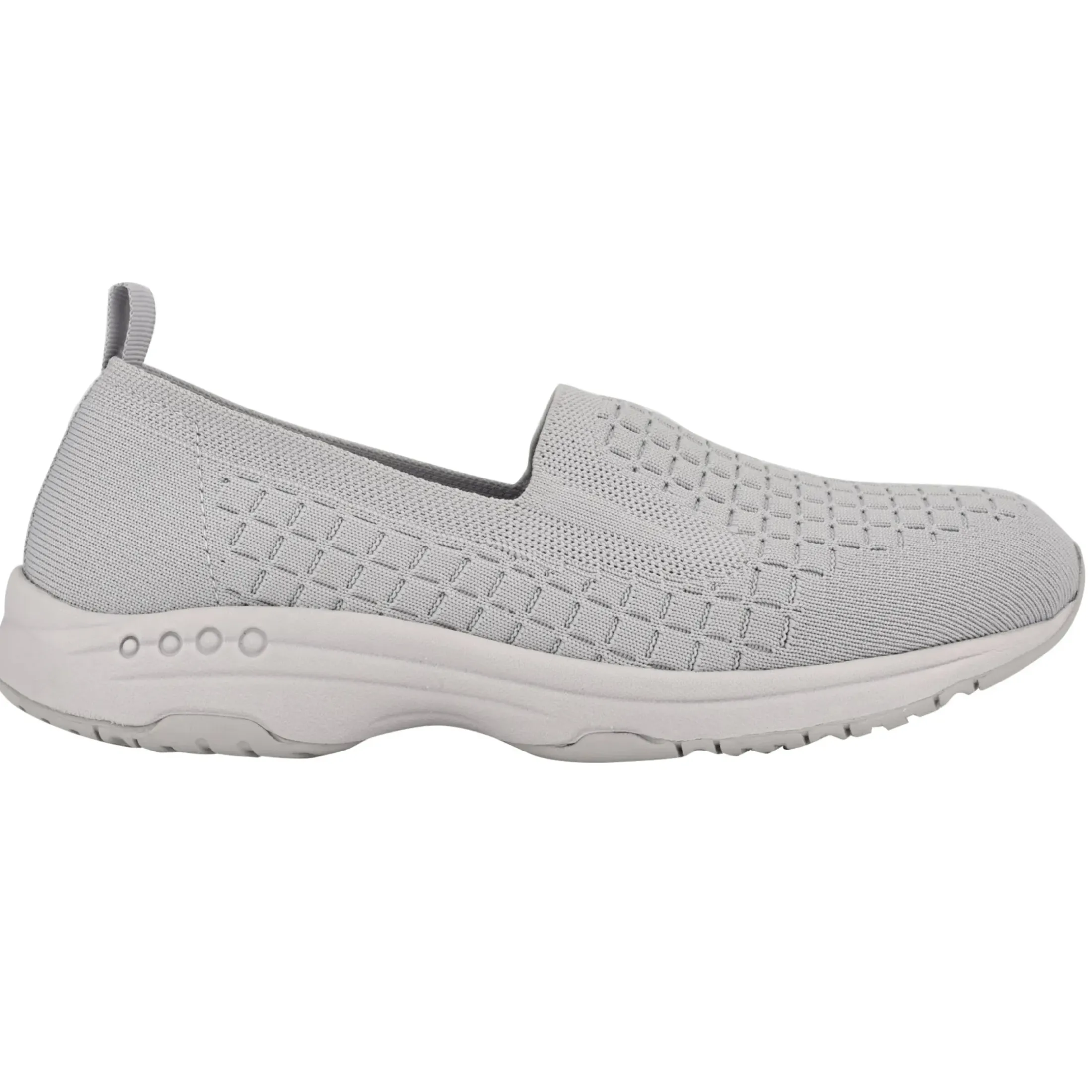 Traveltime Family|Sneakers>Easy Spirit Tech Eco Slip On Sneakers Grey Recycled Knit