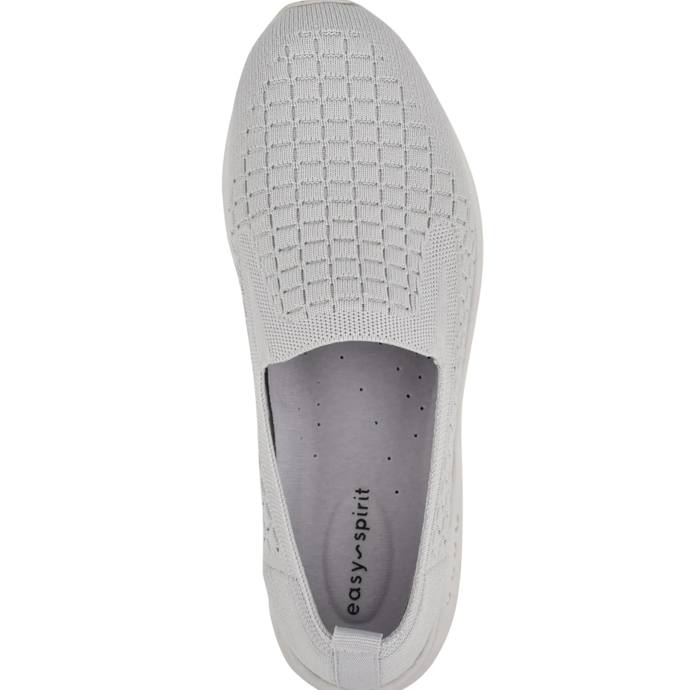 Traveltime Family|Sneakers>Easy Spirit Tech Eco Slip On Sneakers Grey Recycled Knit