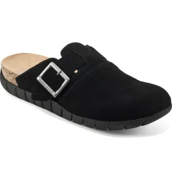 Clogs|Clogs>Easy Spirit Timeout Casual Clogs Black Suede