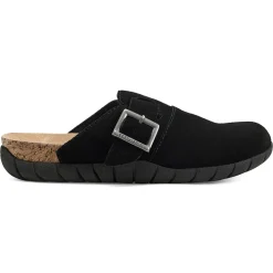 Clogs|Clogs>Easy Spirit Timeout Casual Clogs Black Suede