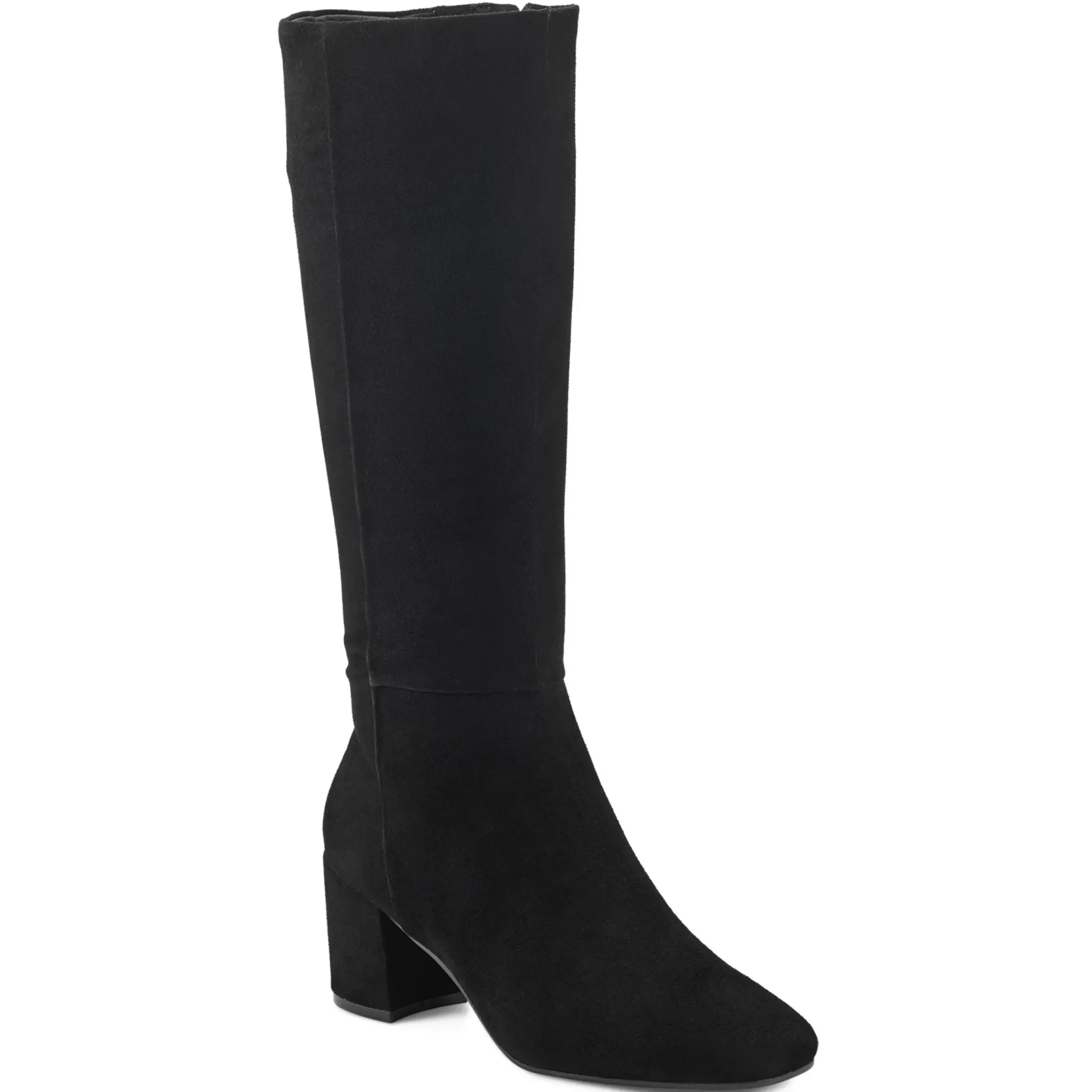 eFlex|eFlex>Easy Spirit Tony Heeled Boots Black Suede