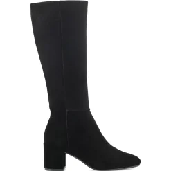 eFlex|eFlex>Easy Spirit Tony Heeled Boots Black Suede