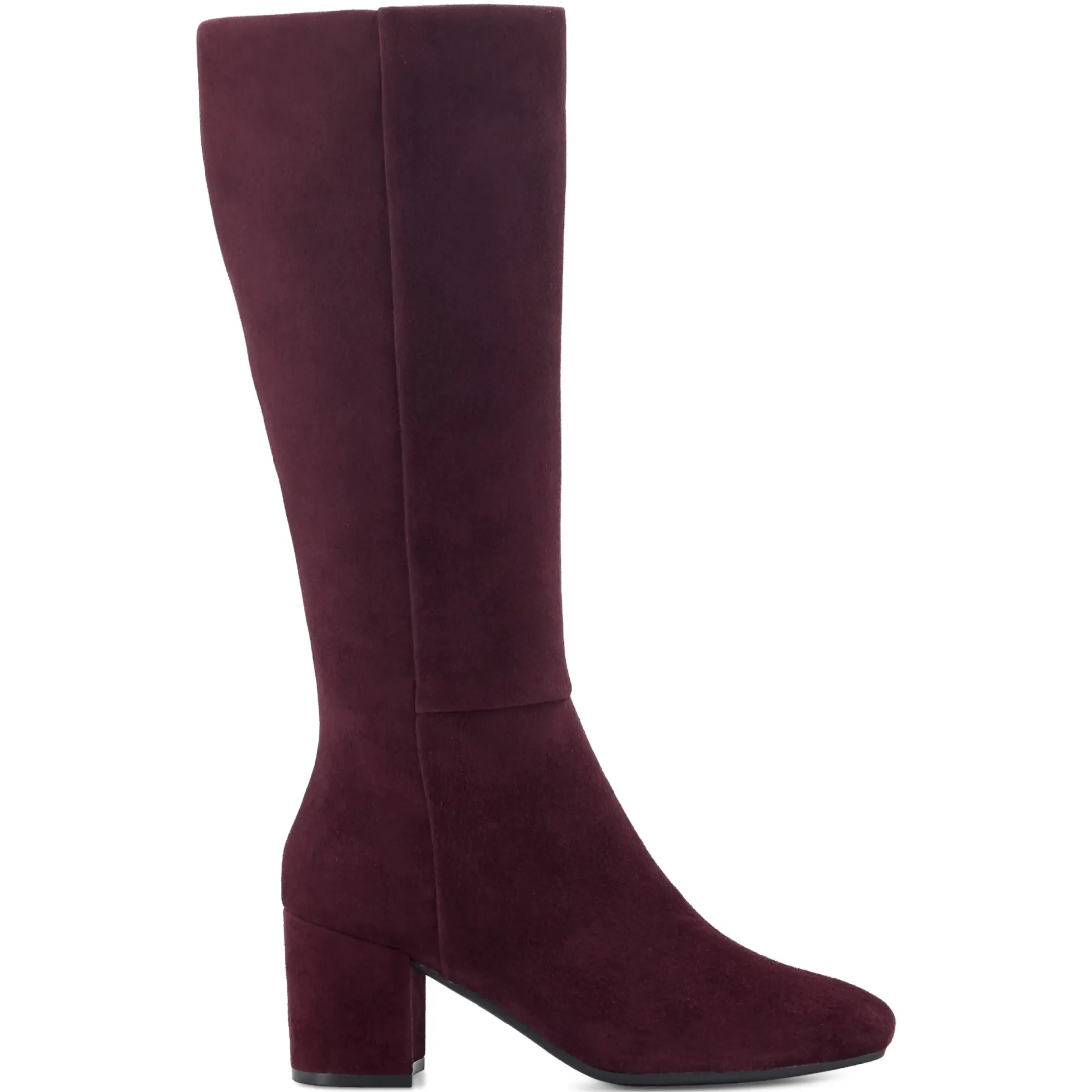 eFlex|eFlex>Easy Spirit Tony Heeled Boots Burgundy Suede