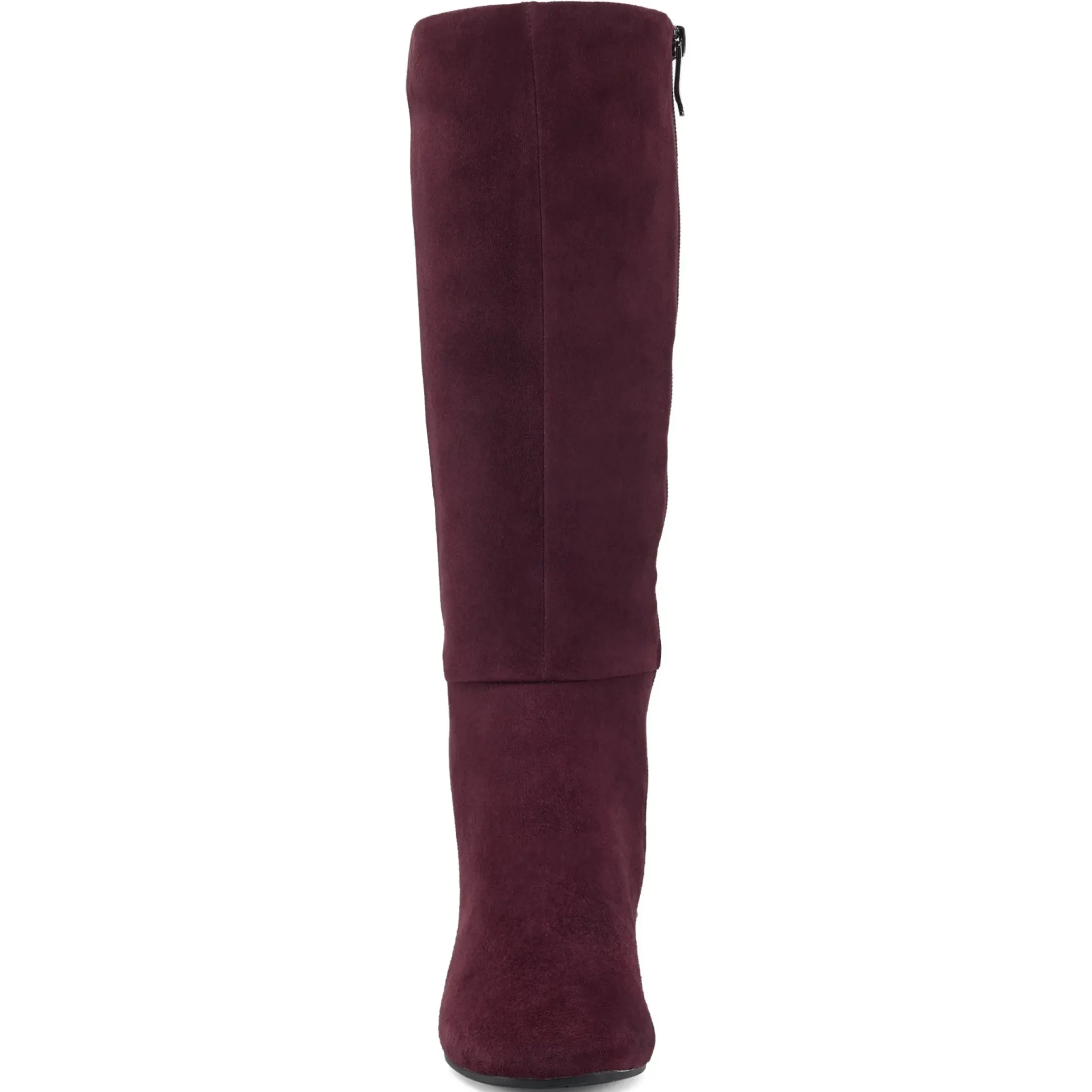 eFlex|eFlex>Easy Spirit Tony Heeled Boots Burgundy Suede