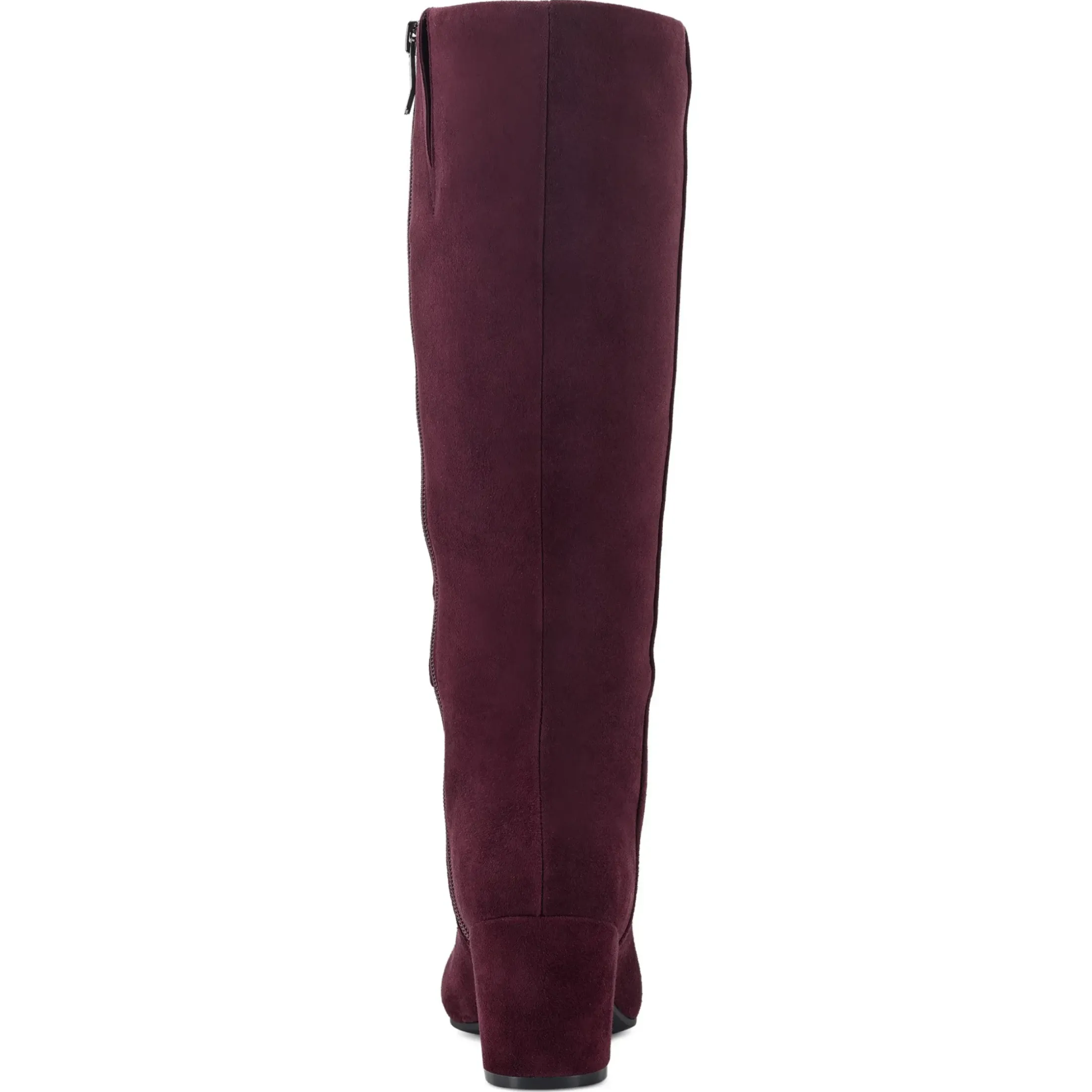 eFlex|eFlex>Easy Spirit Tony Heeled Boots Burgundy Suede