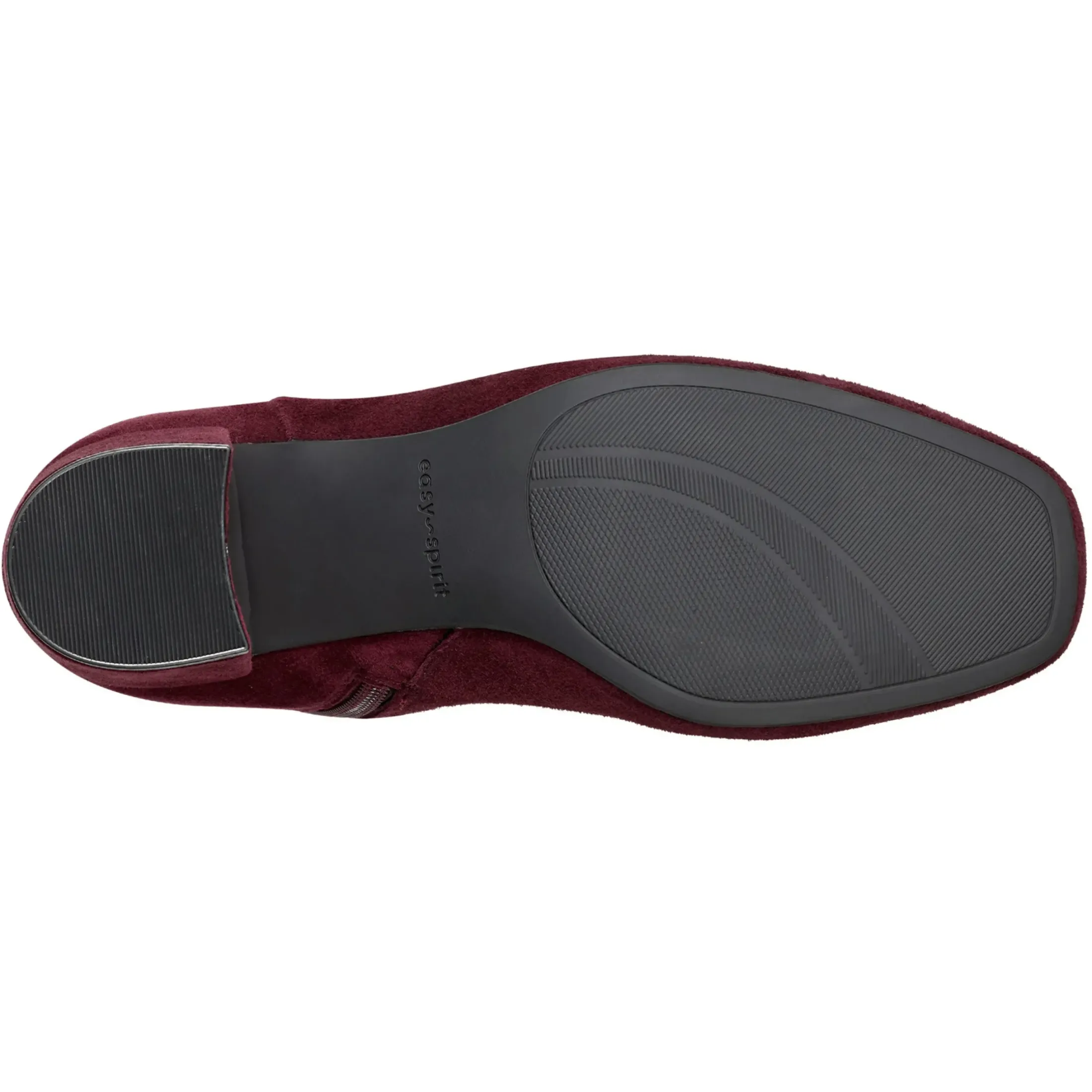 eFlex|eFlex>Easy Spirit Tony Heeled Boots Burgundy Suede