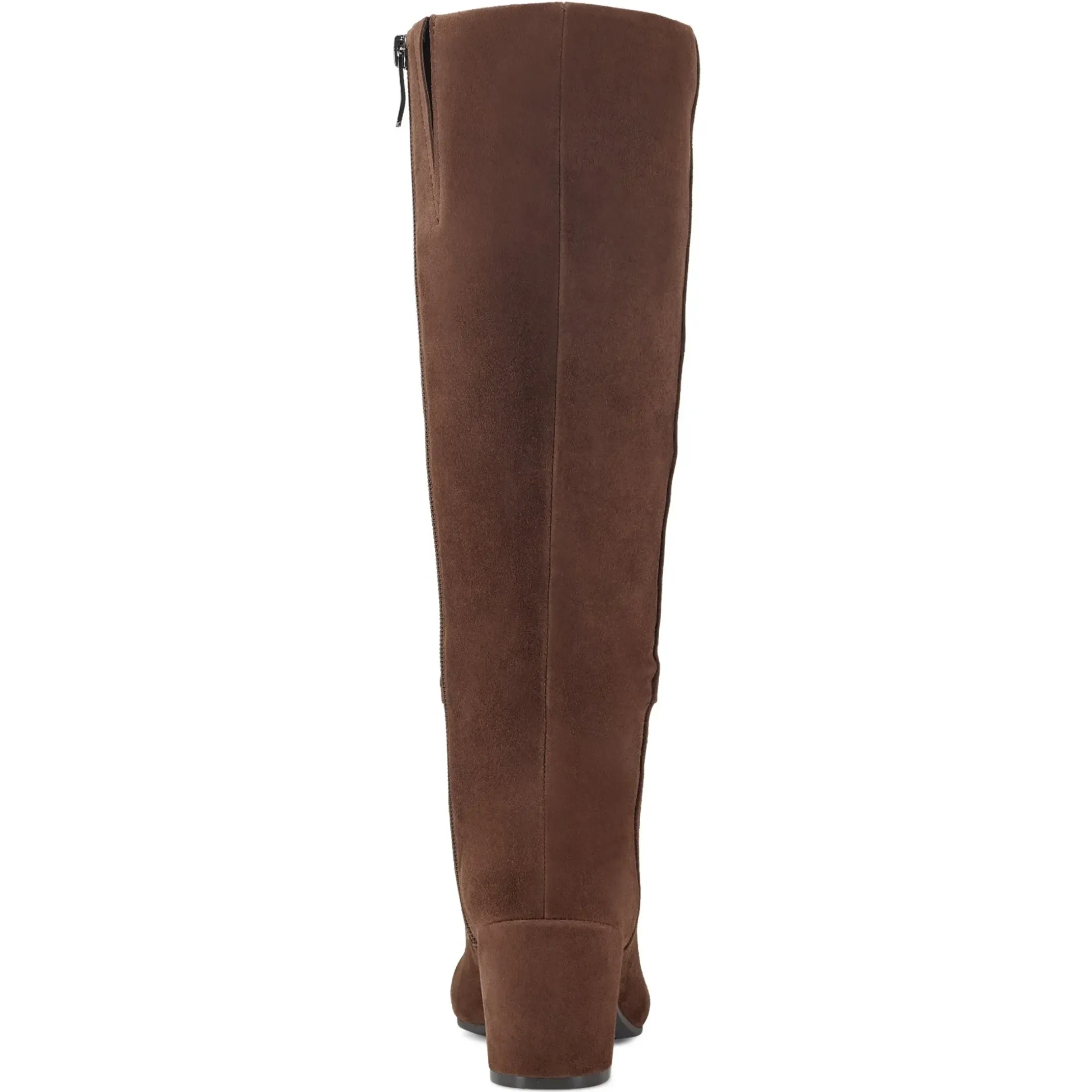 eFlex|eFlex>Easy Spirit Tony Heeled Boots Brown Suede