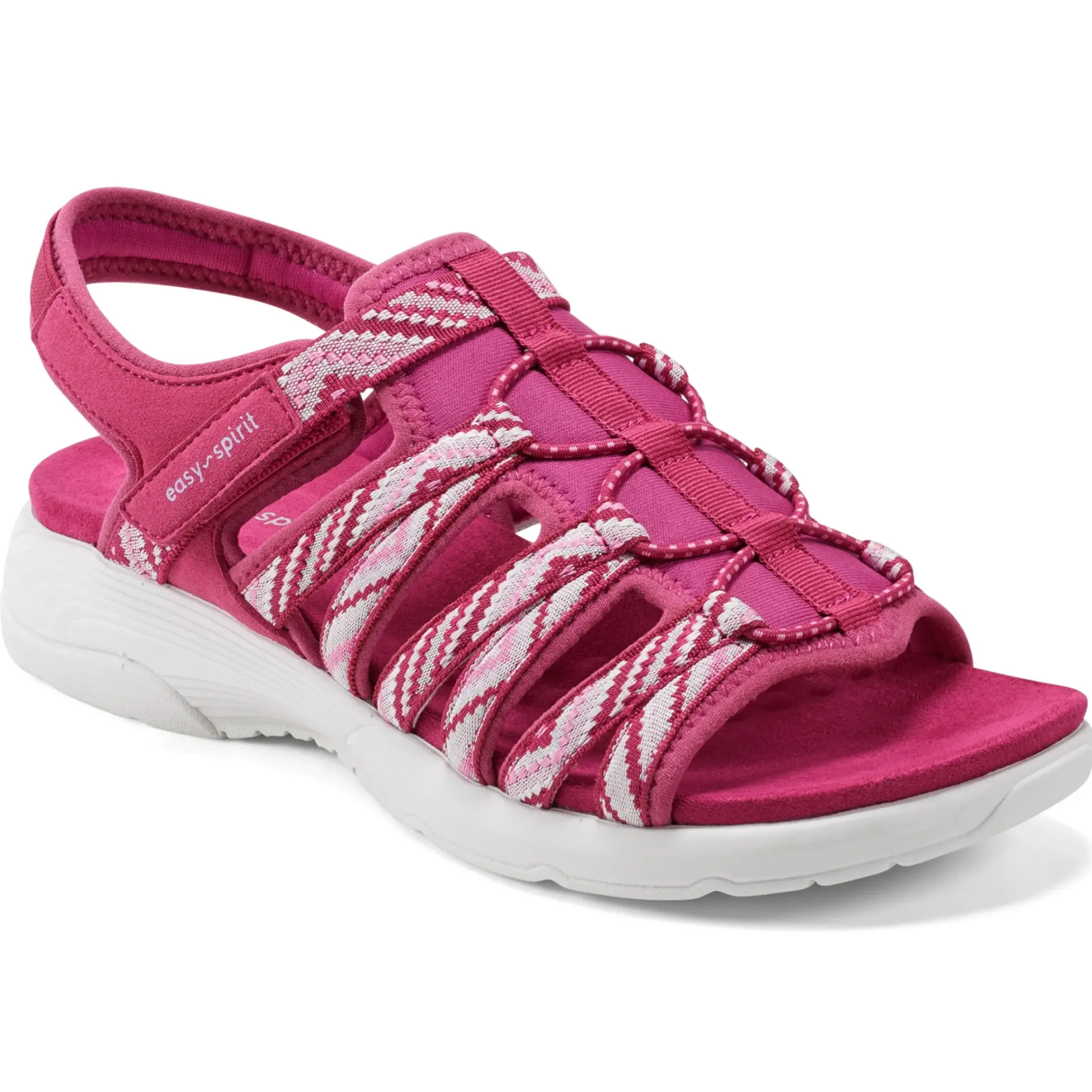 Traciee|Casual>Easy Spirit Torye Sandals Dark Pink Multi