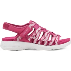 Traciee|Casual>Easy Spirit Torye Sandals Dark Pink Multi