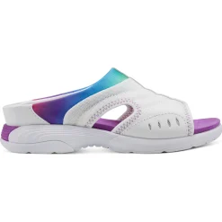 Traciee|Casual>Easy Spirit Traciee Slip On Sandals White/Rainbow