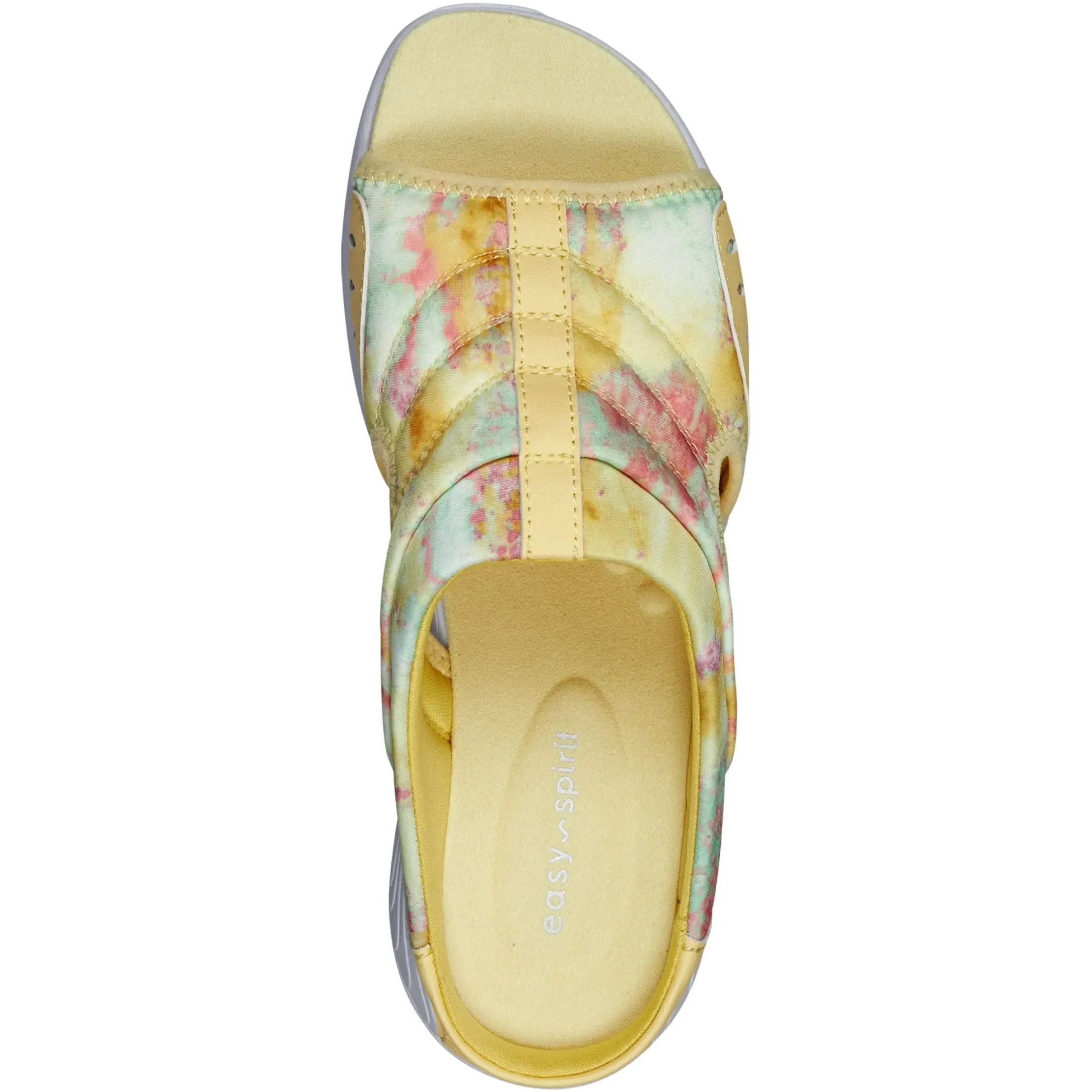 Traciee|Casual>Easy Spirit Traciee Slip On Sandals Yellow Multi Floral Print