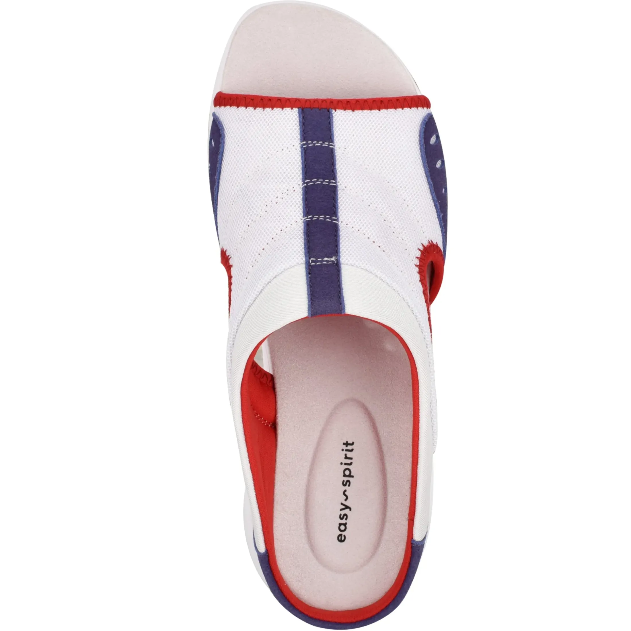 Traciee|Casual>Easy Spirit Traciee Slip On Sandals Red/White/Blue