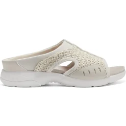 Traciee|Casual>Easy Spirit Traciee Slip On Sandals Ivory Raffia
