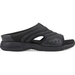 Traciee|Casual>Easy Spirit Traciee Slip On Sandals Black Glitter