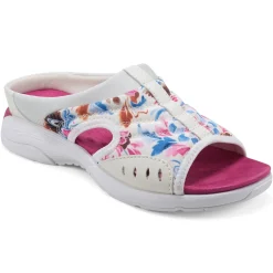 Traciee|Casual>Easy Spirit Traciee Slip On Sandals White/Pink Multi Floral