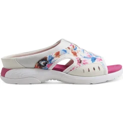 Traciee|Casual>Easy Spirit Traciee Slip On Sandals White/Pink Multi Floral