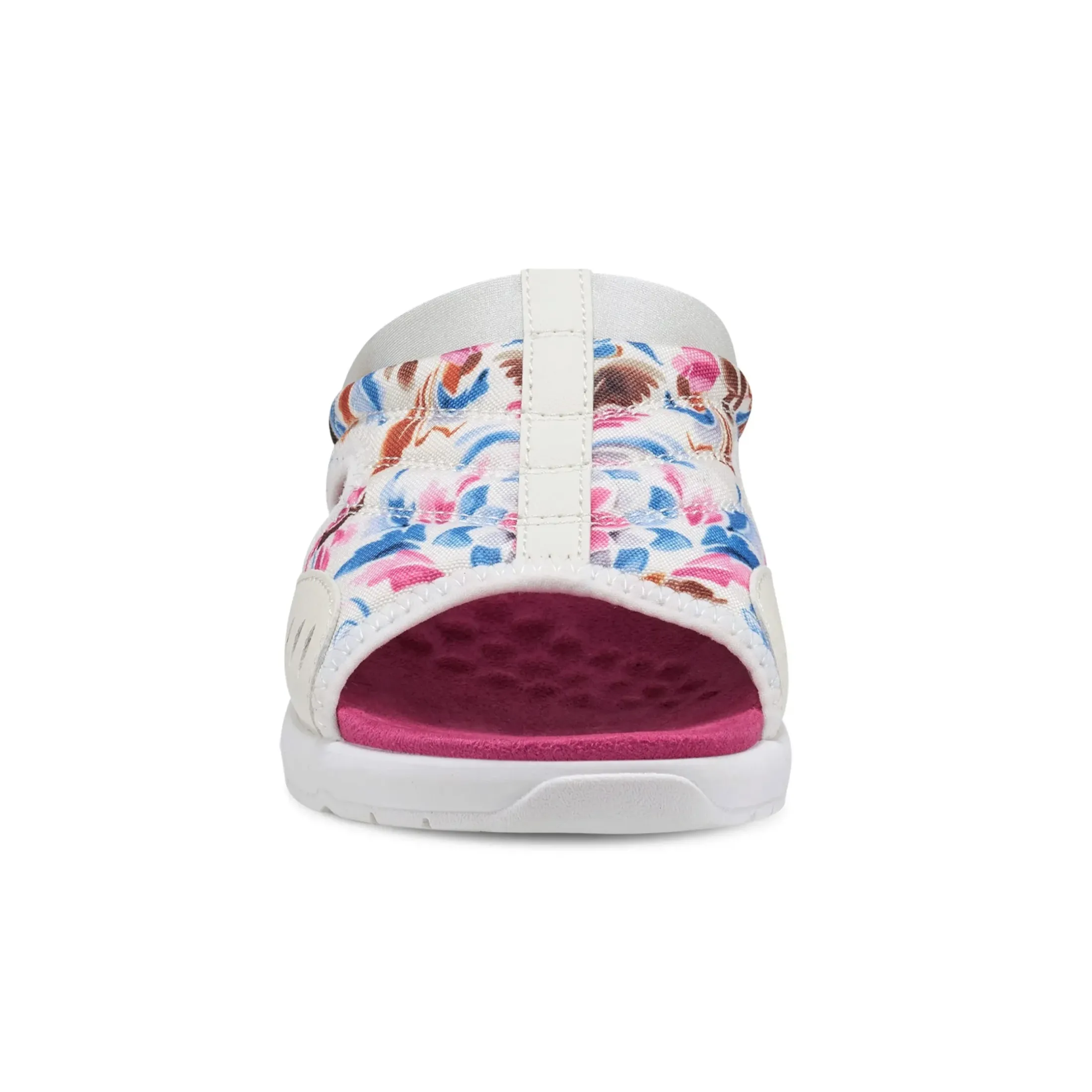 Traciee|Casual>Easy Spirit Traciee Slip On Sandals White/Pink Multi Floral