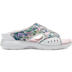 Traciee|Casual>Easy Spirit Traciee Slip On Sandals White Floral Print