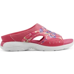 Traciee|Casual>Easy Spirit Traciee Slip On Sandals Red Floral Print