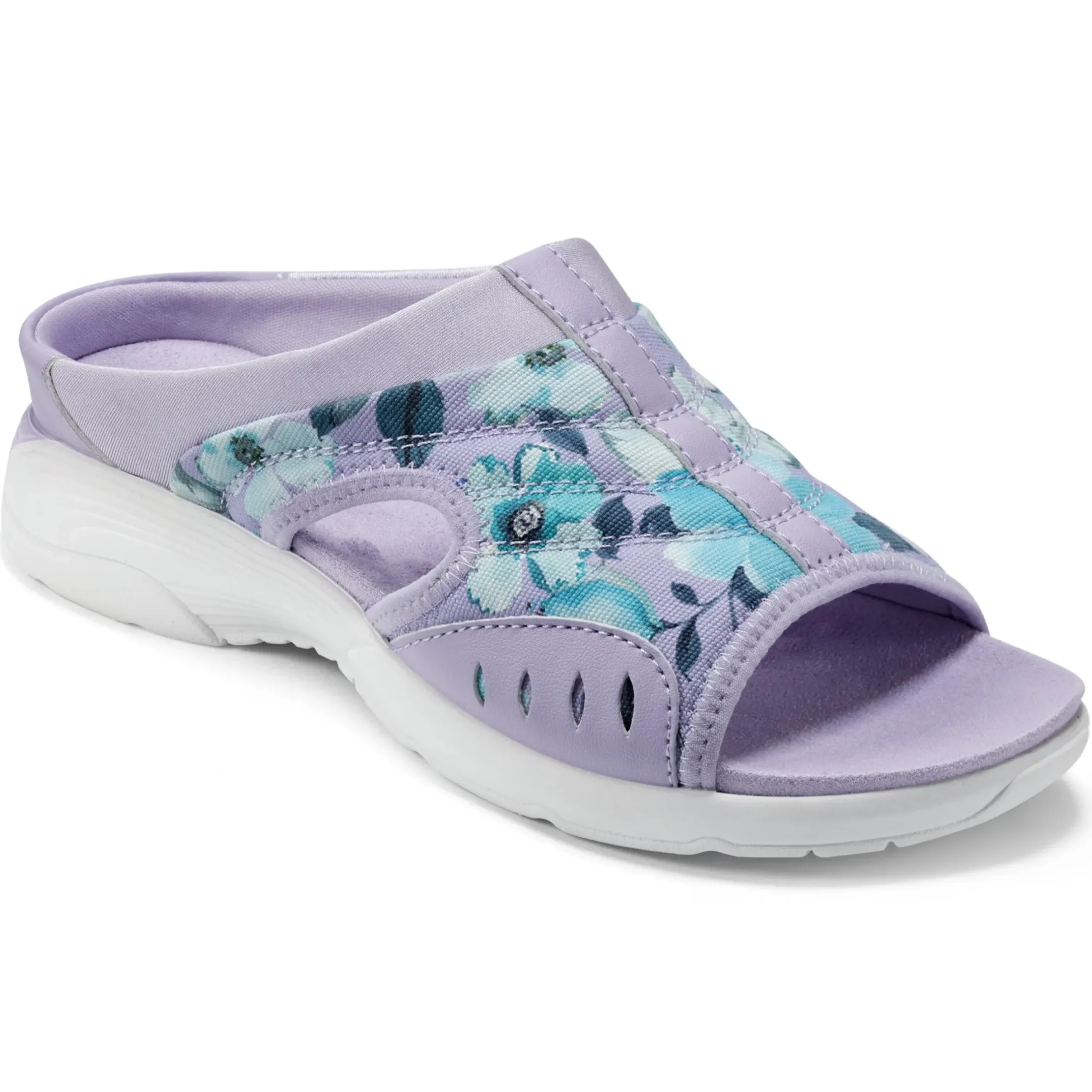 Traciee|Casual>Easy Spirit Traciee Slip On Sandals Lilac Multi Floral