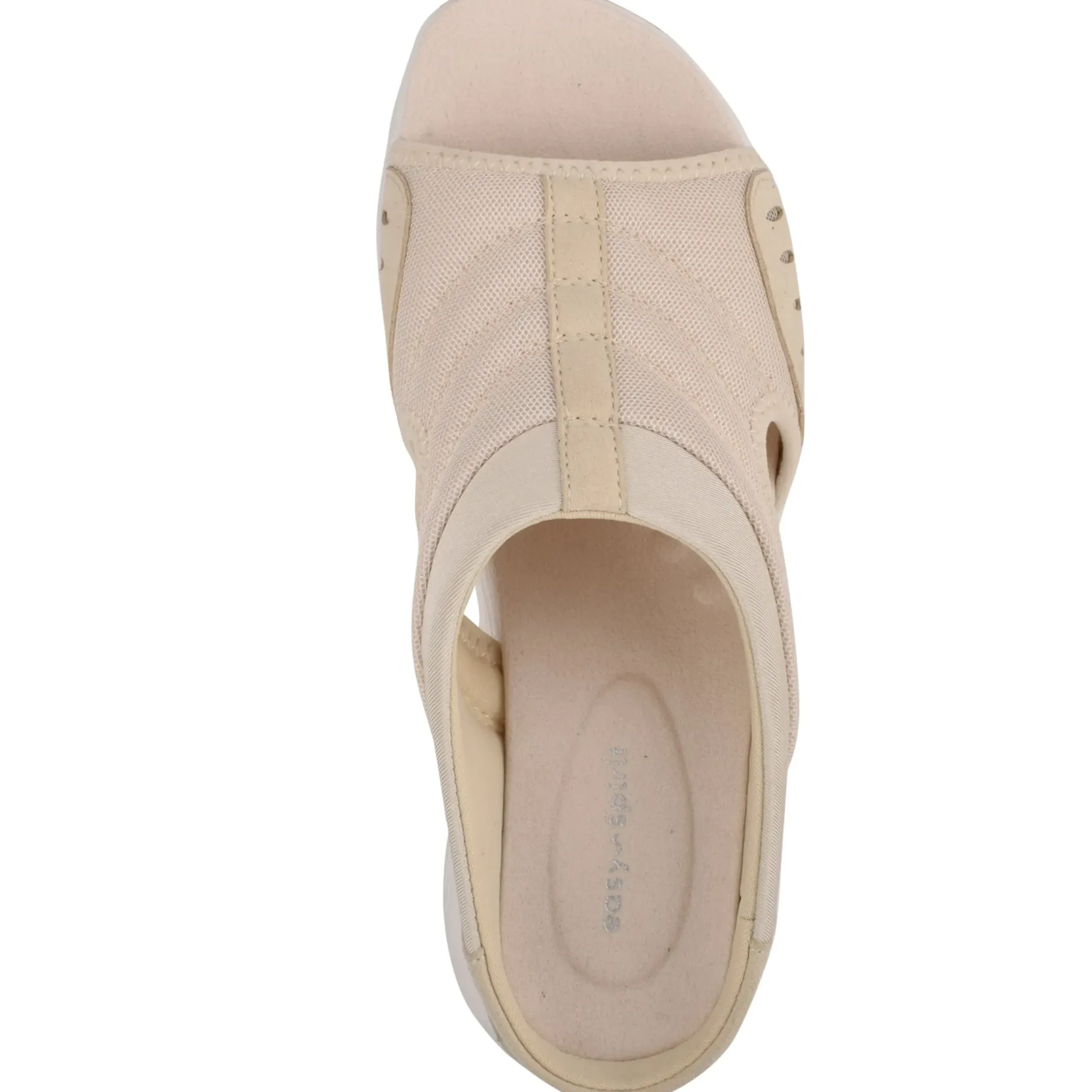 Traciee|Casual>Easy Spirit Traciee Slip On Sandals Taupe Mesh