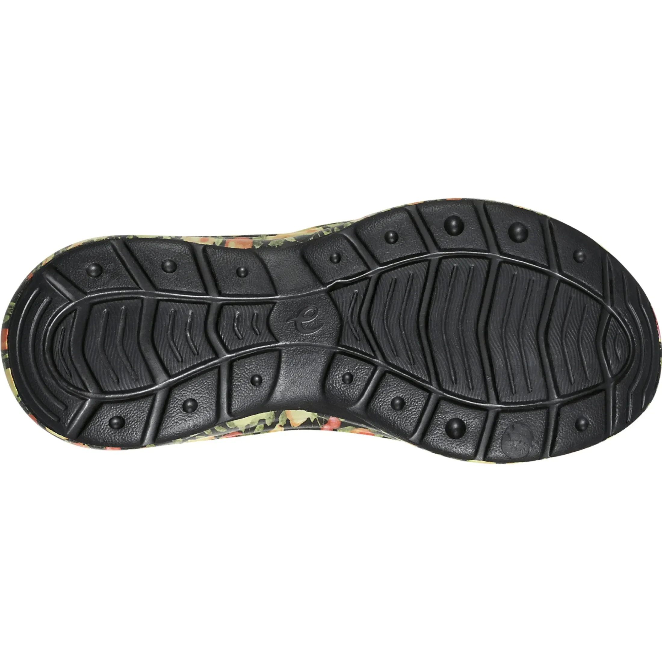Traveltime Family|Traveltime Clogs>Easy Spirit Travelclog Slip On Mules Black Fruit Print