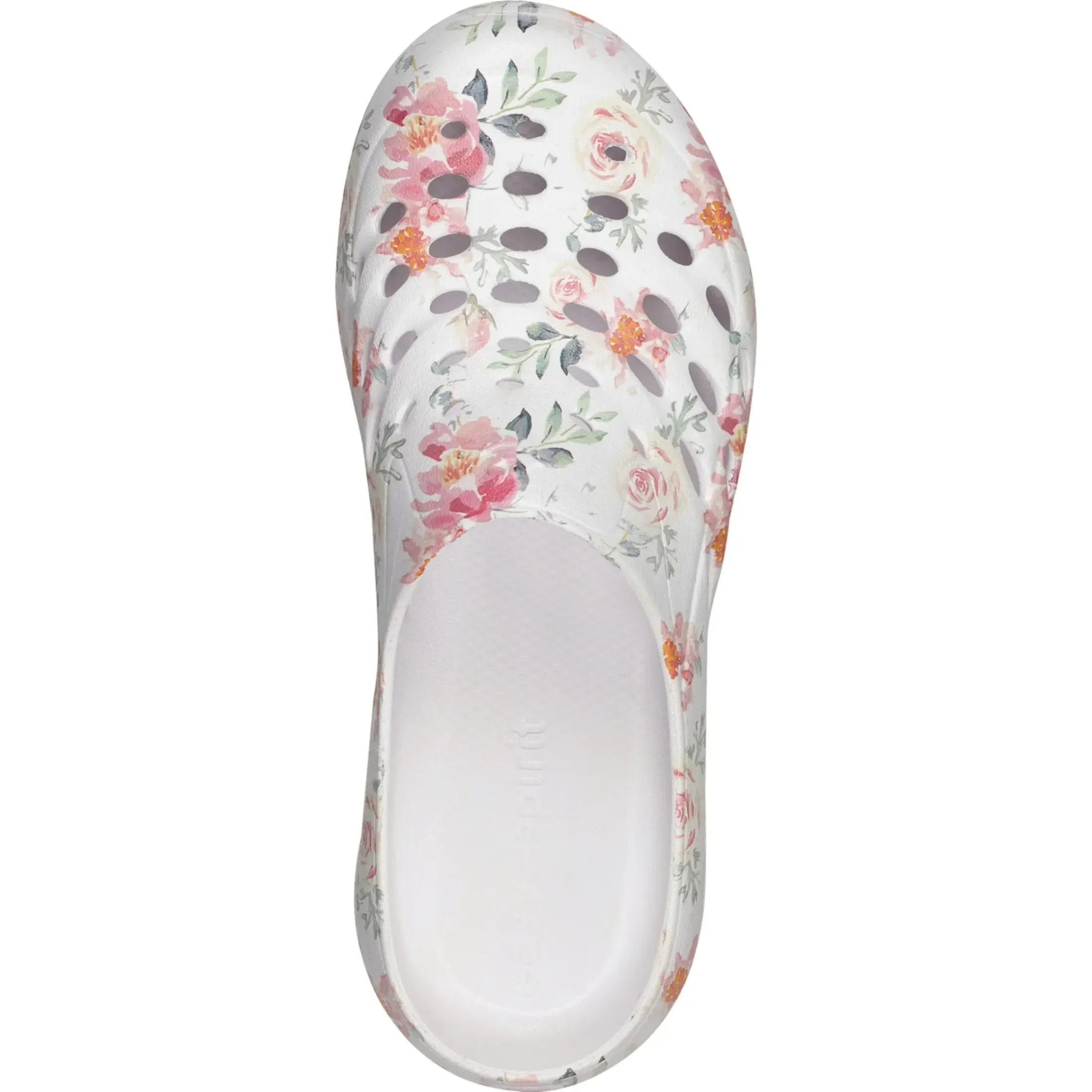 Traveltime Family|Traveltime Clogs>Easy Spirit Travelclog Slip On Mules White Floral