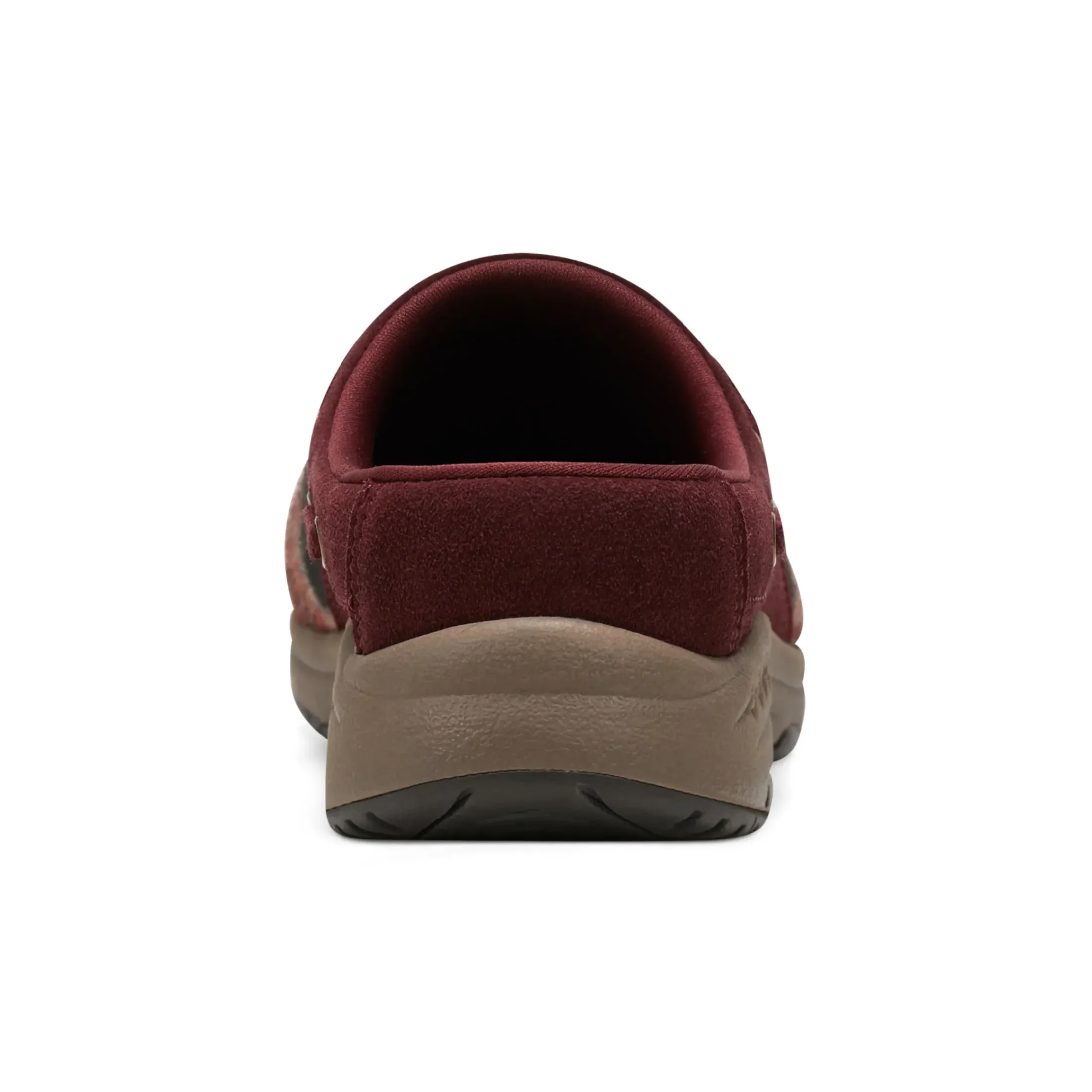 Traveltime Family|Traveltime Clogs>Easy Spirit Travelport Clogs Dark Red Zigzag