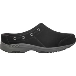 Traveltime Family|Traveltime Clogs>Easy Spirit Travelport Clogs Black Suede