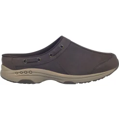 Traveltime Family|Traveltime Clogs>Easy Spirit Travelport Clogs Chocolate Torte