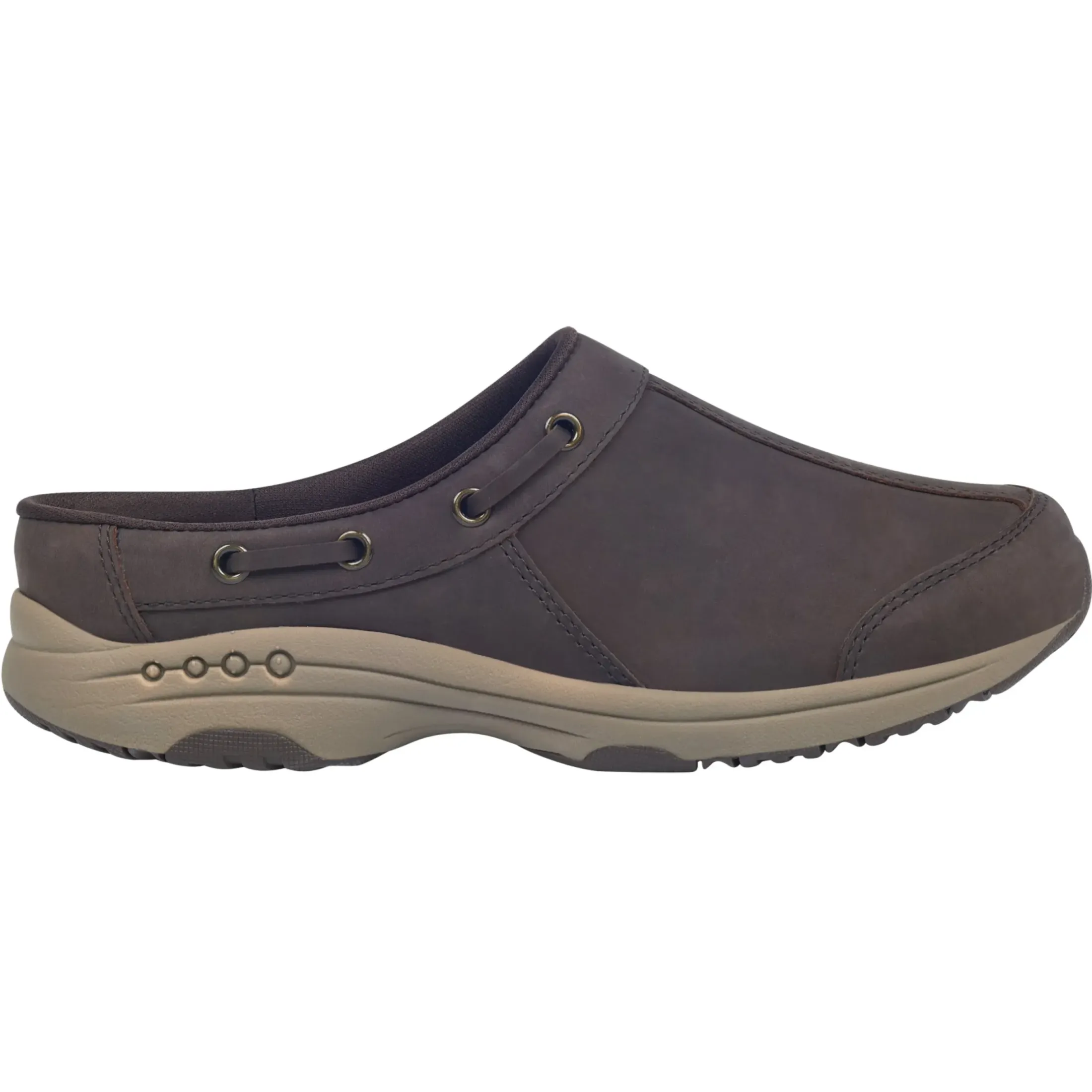 Traveltime Family|Traveltime Clogs>Easy Spirit Travelport Clogs Chocolate Torte