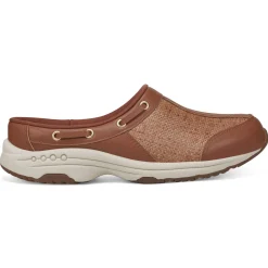 Traveltime Family|Traveltime Clogs>Easy Spirit Travelport Clogs Brown Raffia