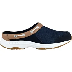 Traveltime Family|Traveltime Clogs>Easy Spirit Travelport Denim Clogs Navy Denim