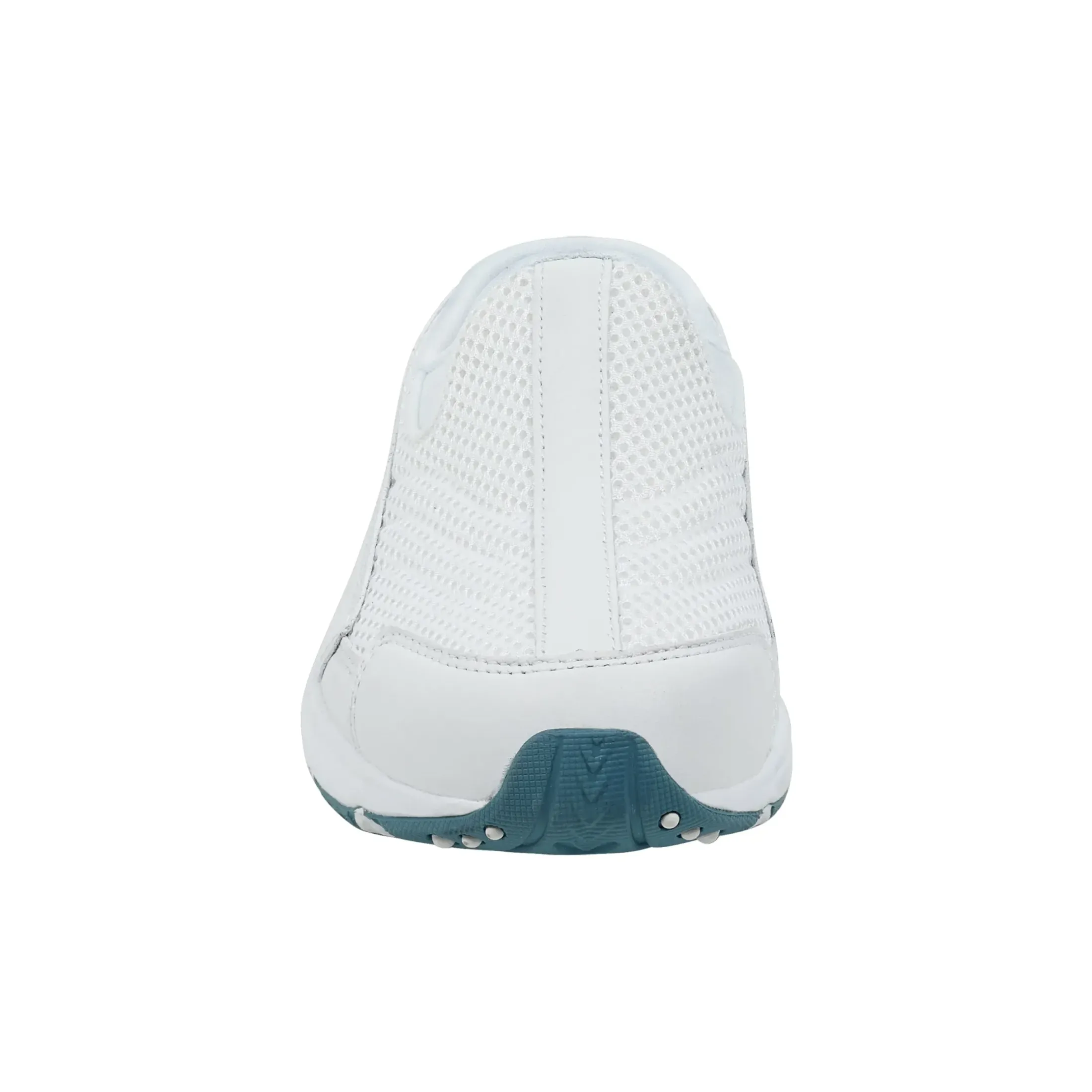 Traveltime Family|Traveltime Clogs>Easy Spirit Traveltime Classic Clogs White Leather Mesh