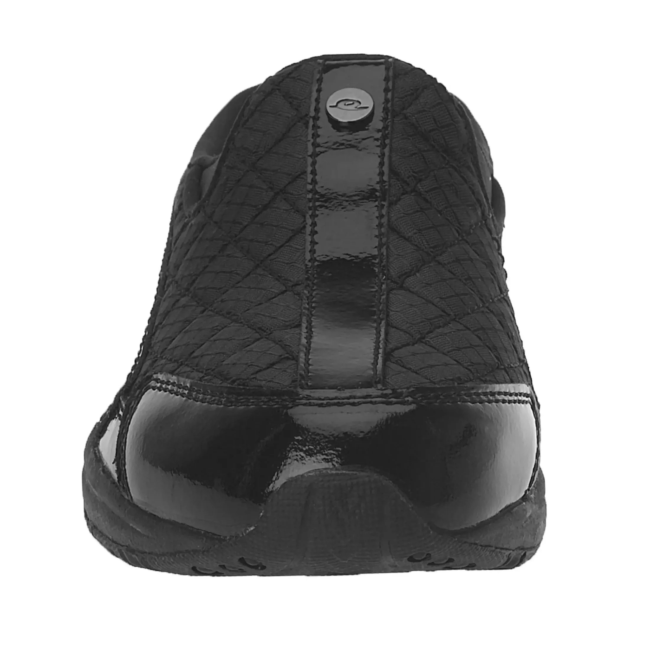 Traveltime Family|Traveltime Clogs>Easy Spirit Traveltime Classic Clogs Black/Silver Patent