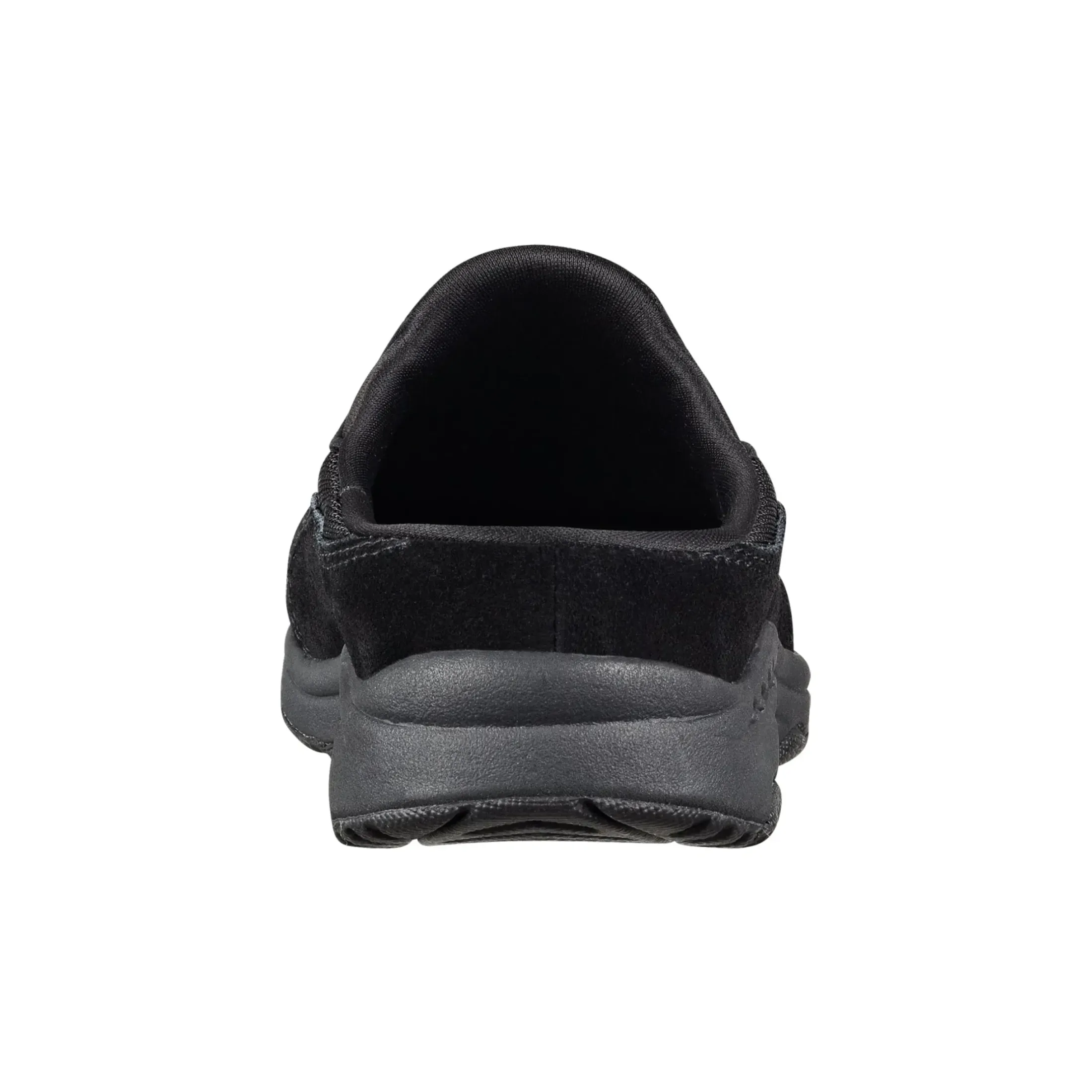 Traveltime Family|Traveltime Clogs>Easy Spirit Traveltime Classic Clogs Black/Dark Grey Suede