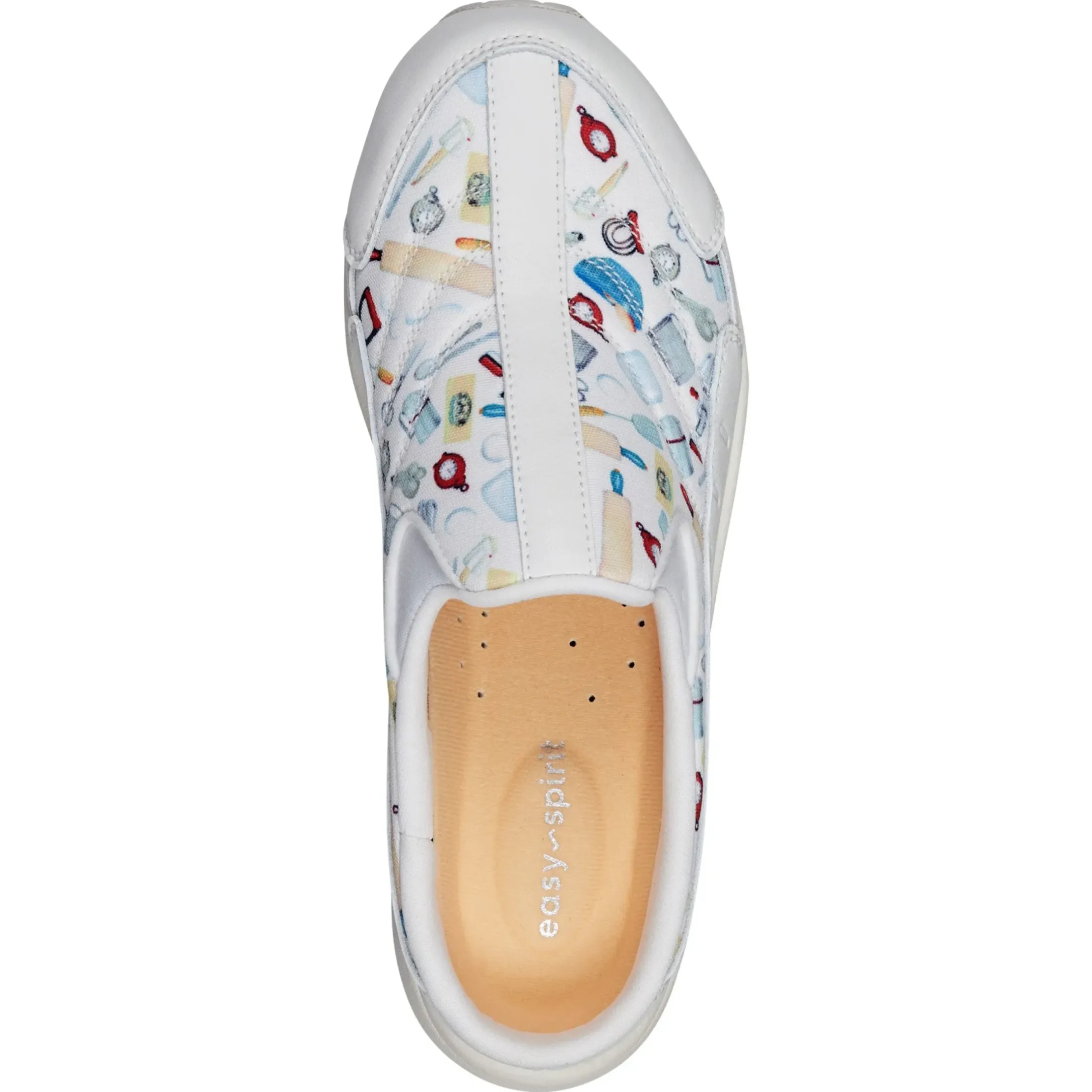 Traveltime Family|Traveltime Clogs>Easy Spirit Traveltime Clogs Kitchen Utensils Print