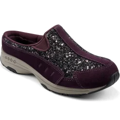 Traveltime Family|Traveltime Clogs>Easy Spirit Traveltime Clogs Red Wine Glitter