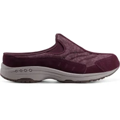 Traveltime Family|Traveltime Clogs>Easy Spirit Traveltime Clogs Red Velvet/Corduroy