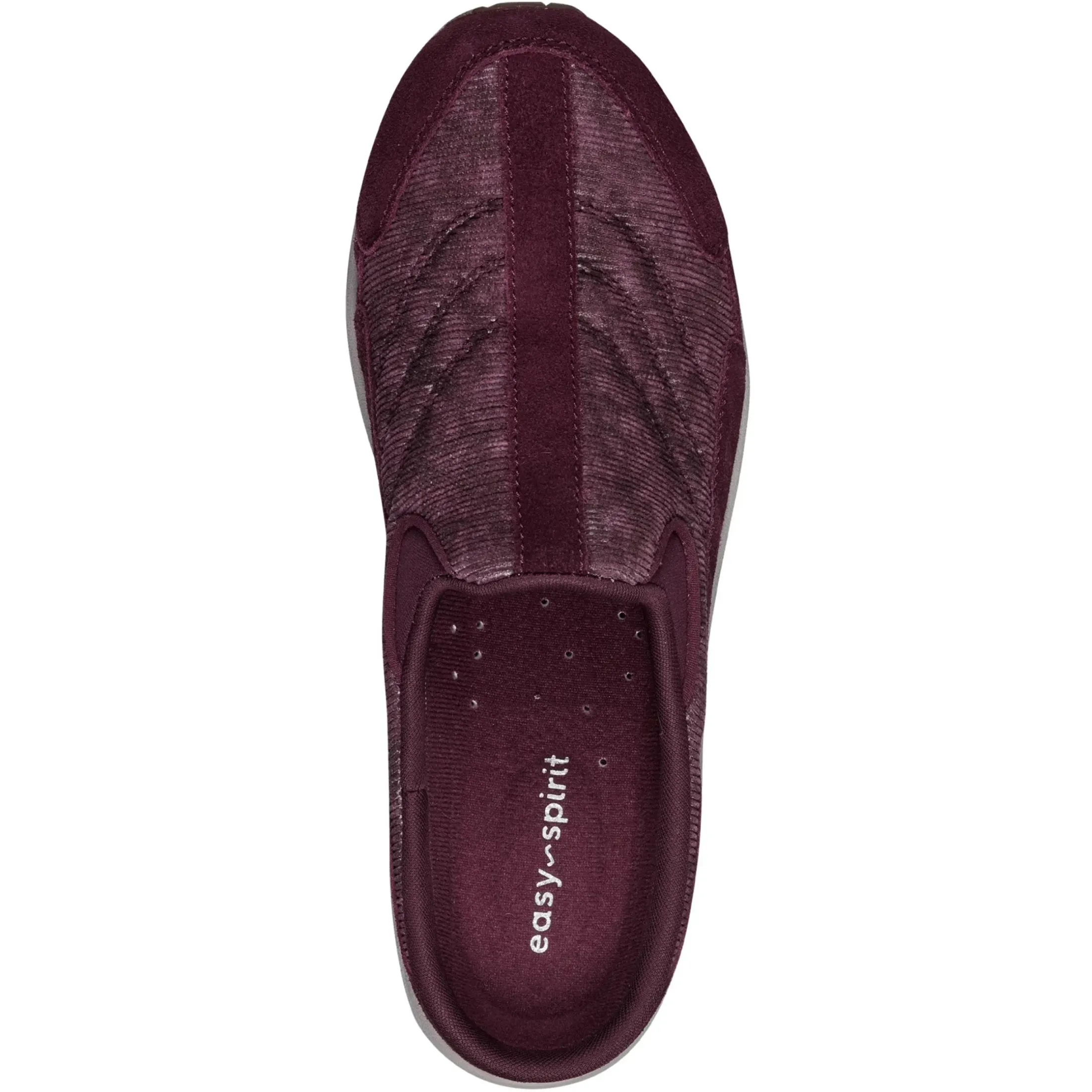 Traveltime Family|Traveltime Clogs>Easy Spirit Traveltime Clogs Red Velvet/Corduroy