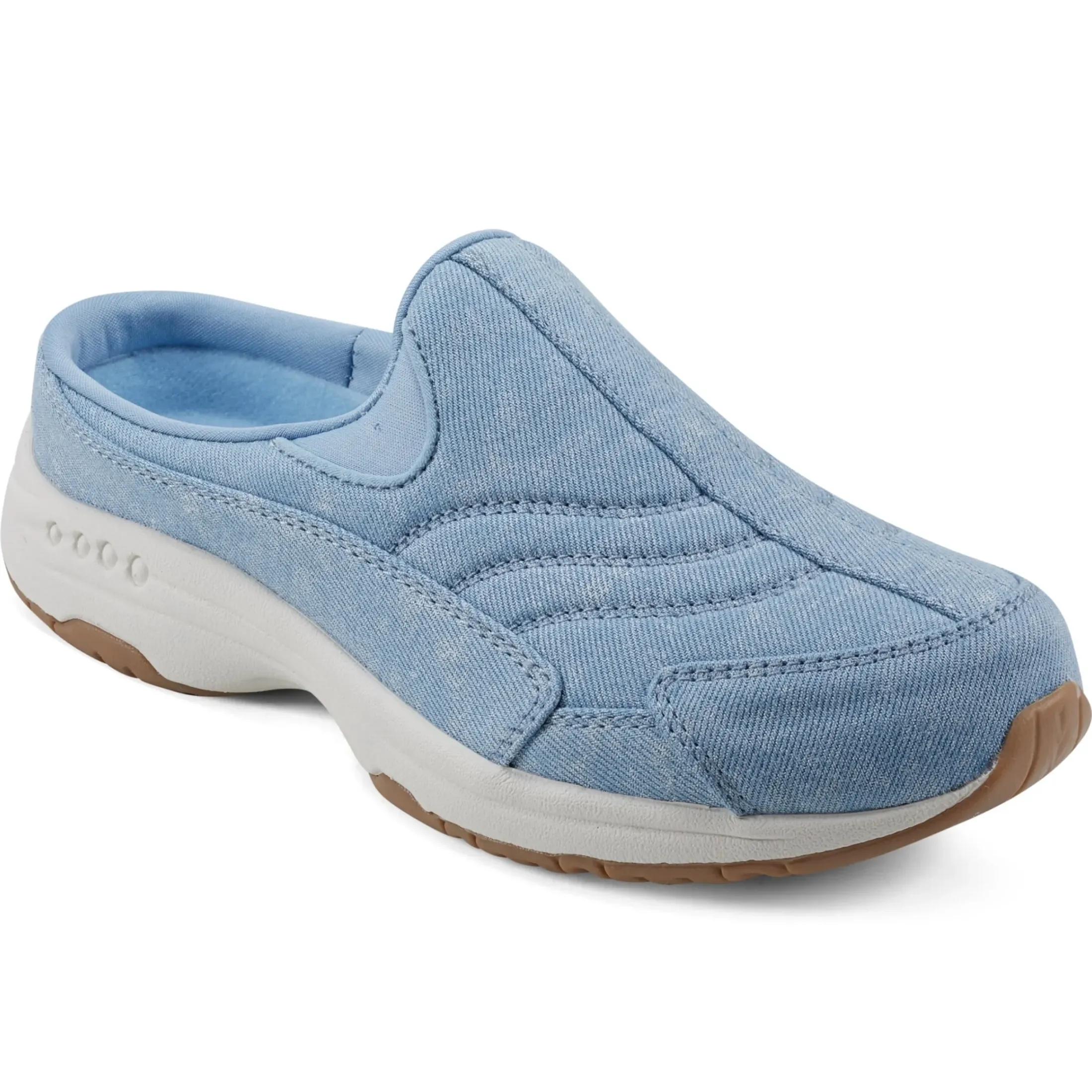 Traveltime Family|Traveltime Clogs>Easy Spirit Traveltime Clogs Light Blue Denim