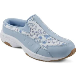 Traveltime Family|Traveltime Clogs>Easy Spirit Traveltime Clogs Light Blue Prairie Floral