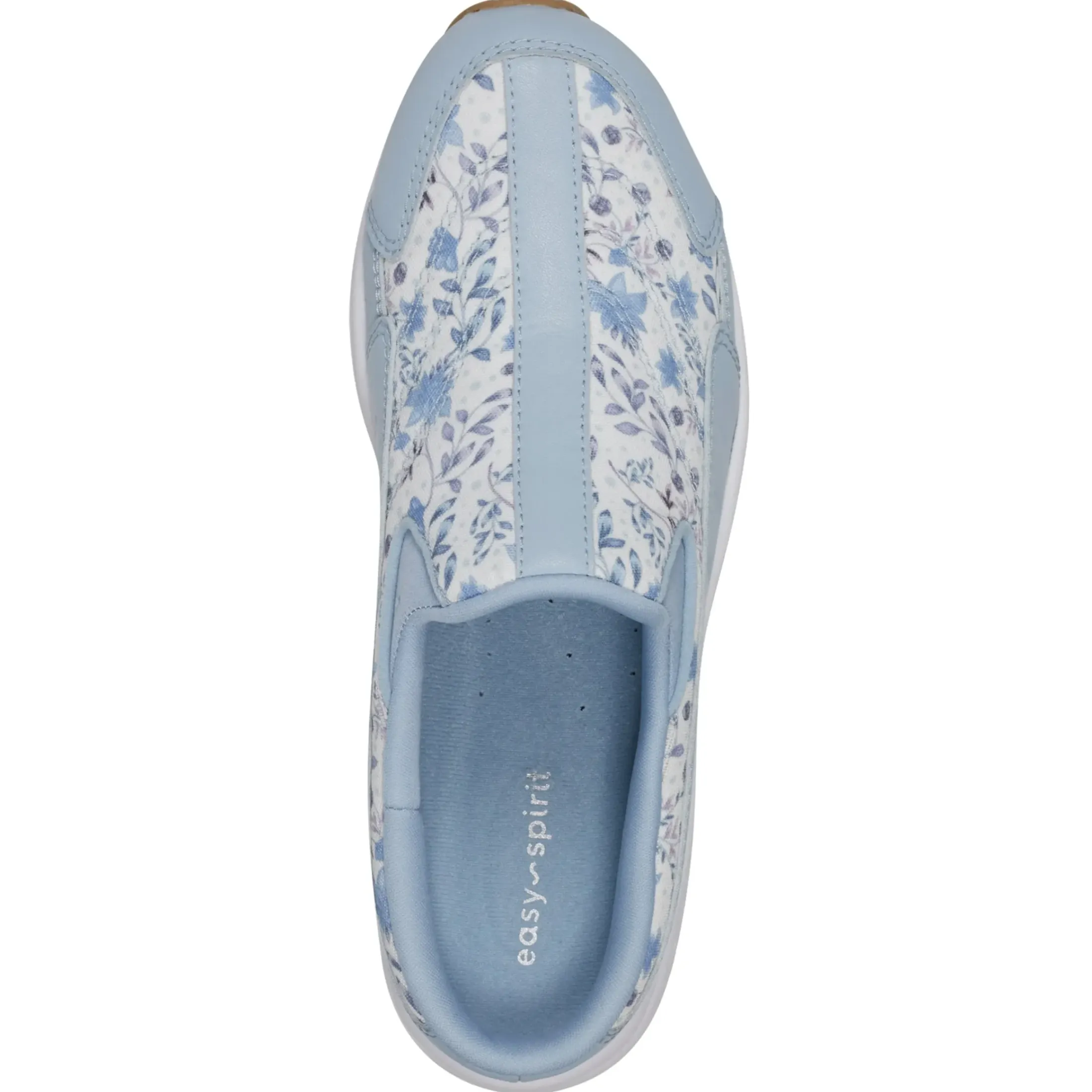 Traveltime Family|Traveltime Clogs>Easy Spirit Traveltime Clogs Light Blue Prairie Floral