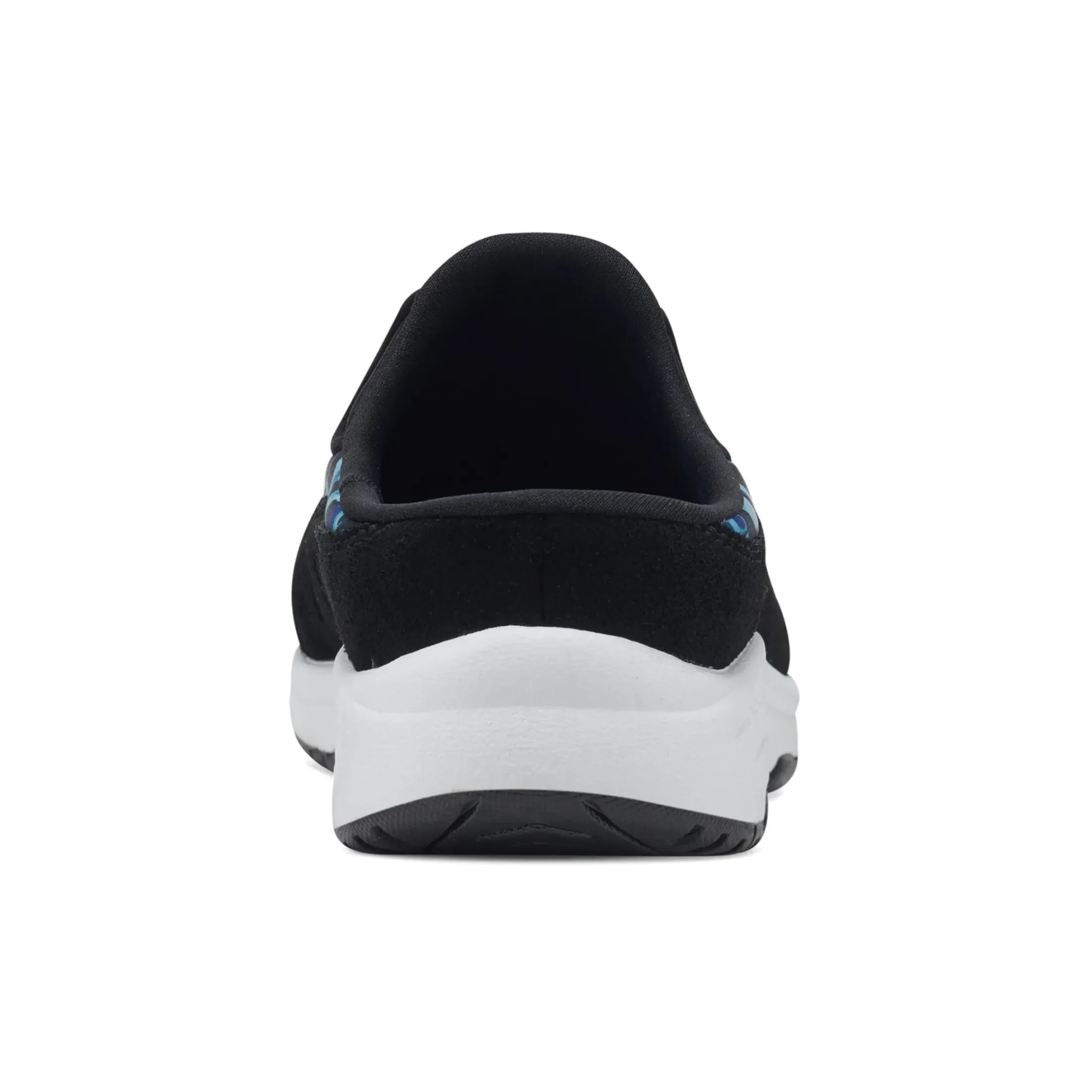 Traveltime Family|Traveltime Clogs>Easy Spirit Traveltime Clogs Black Blue Multi Print