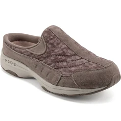 Traveltime Family|Traveltime Clogs>Easy Spirit Traveltime Clogs Taupe Velvet/Corduroy
