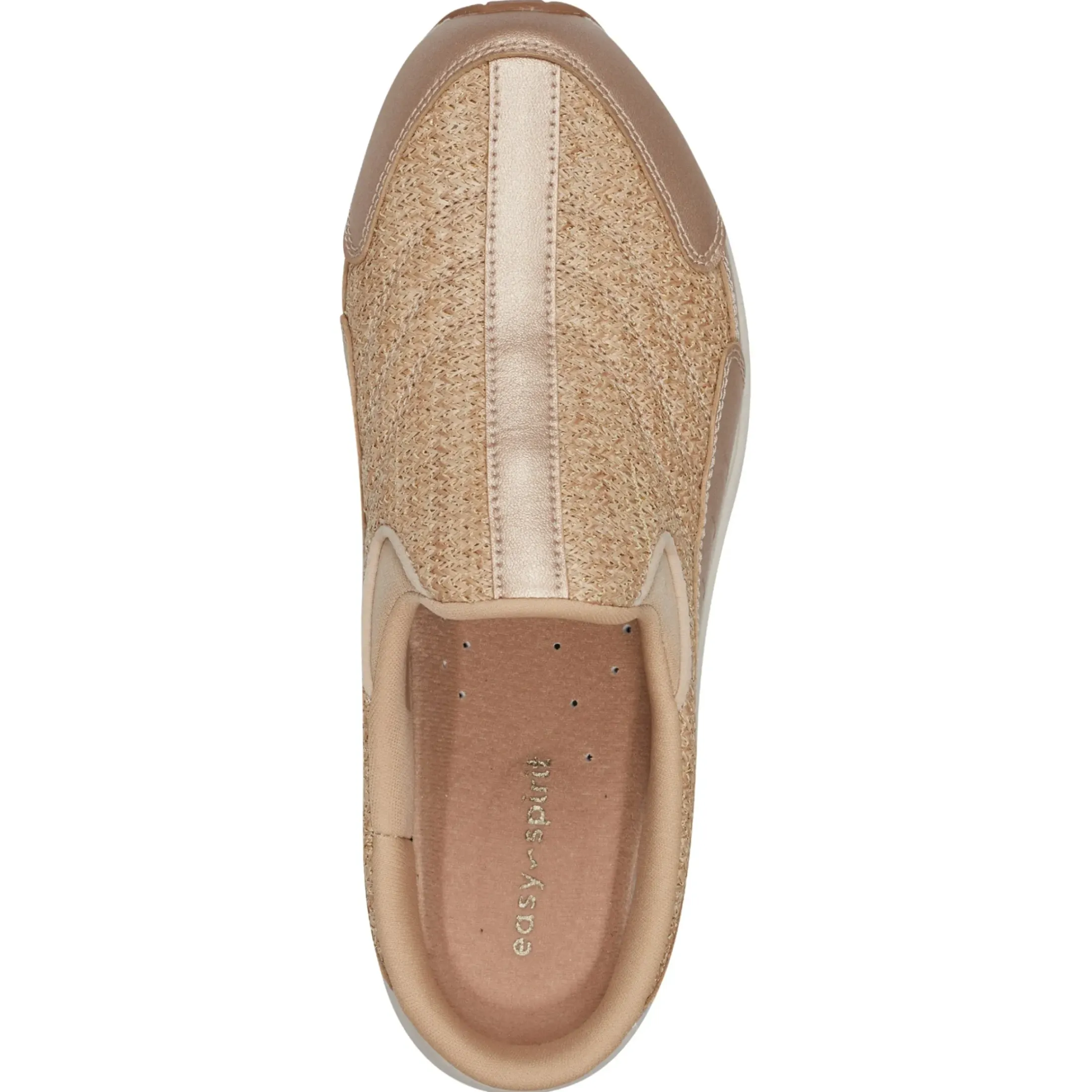 Traveltime Family|Traveltime Clogs>Easy Spirit Traveltime Clogs Gold Raffia