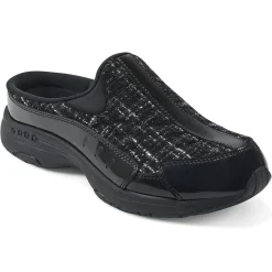 Traveltime Family|Traveltime Clogs>Easy Spirit Traveltime Clogs Black Tweed Multi