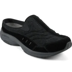 Traveltime Family|Traveltime Clogs>Easy Spirit Traveltime Clogs Black Lace