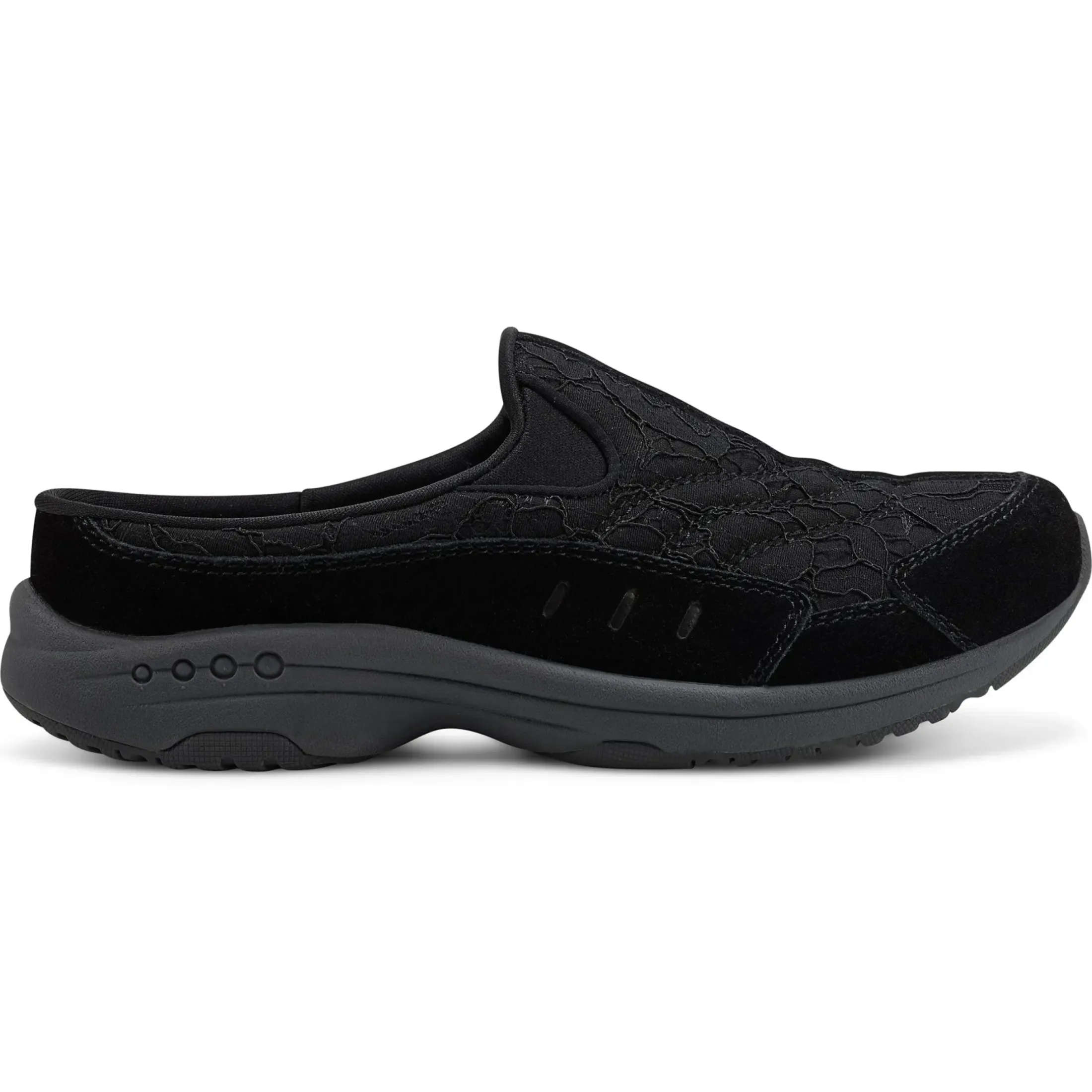 Traveltime Family|Traveltime Clogs>Easy Spirit Traveltime Clogs Black Lace