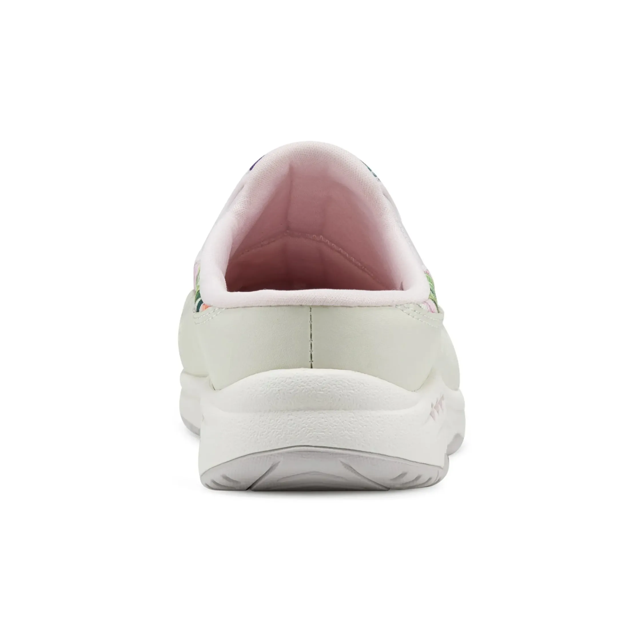 Traveltime Family|Traveltime Clogs>Easy Spirit Traveltime Clogs Ivory Palm Print